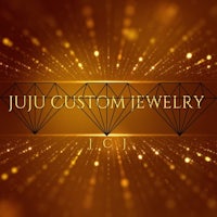 the logo for juju custom jewelry